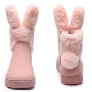 Rare pink Women’s pink bunny boots